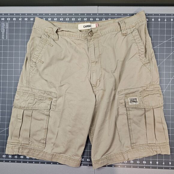 Levi's Other - Levis Cargo Shorts Mens 36x10 Tan Baggy Loose Y2K 90s Streetwear Skater Preppy